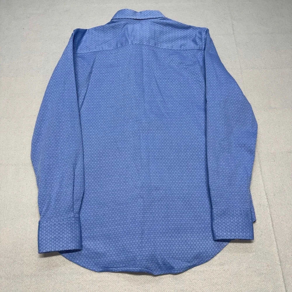 Robert Graham Small Classic Fit Blue Geometric Long Sleeve Button Down Shirt